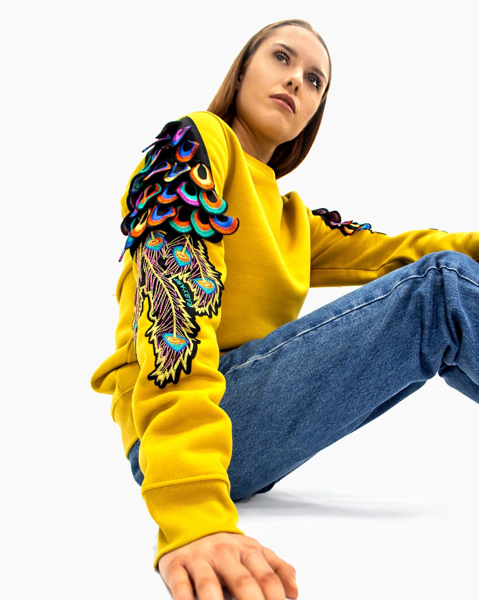 スウェットPsychedelic Embroidered Sweatshirt - スウェット