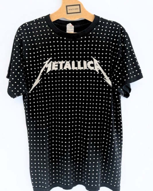Copy of Vintage Black METALLICA T-shirt with all over diamante studs