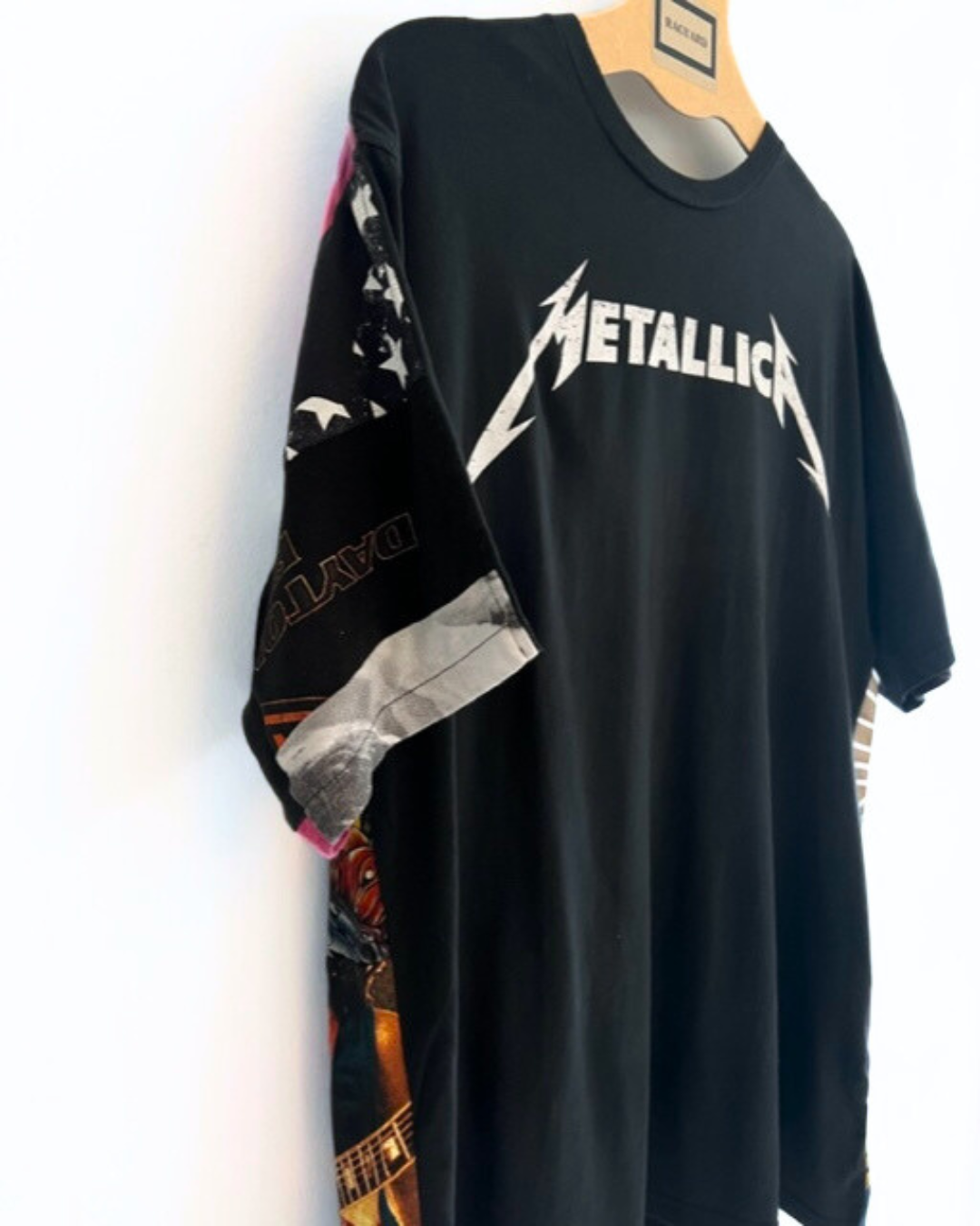 Vintage METALLICA T-shirt with Patchwork band tee back