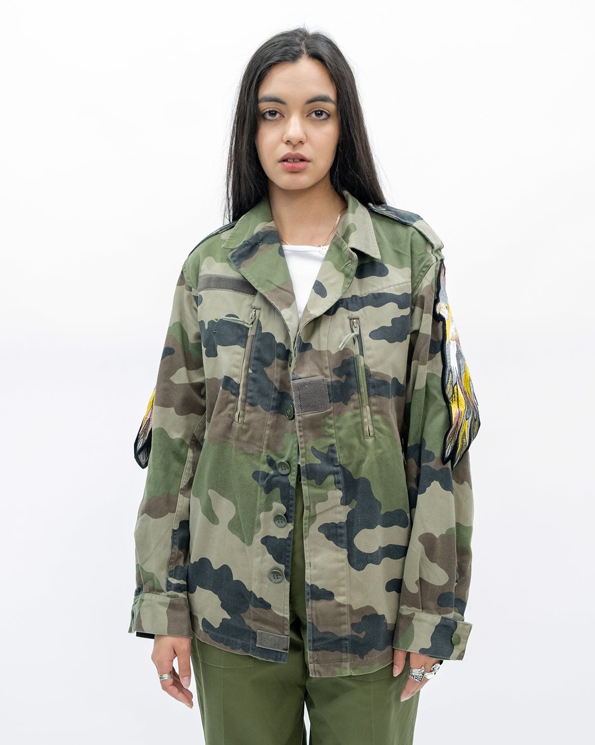 Evergreen - Camo Parrot Patch F2 Jacket