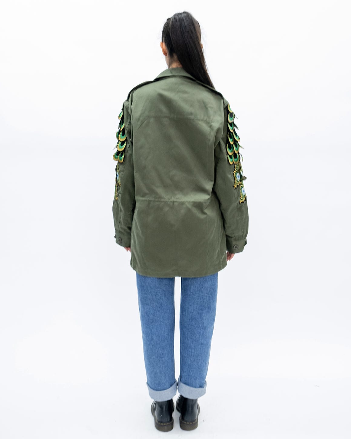 Evergreen - Khaki Peacock Patch  F2 Jacket