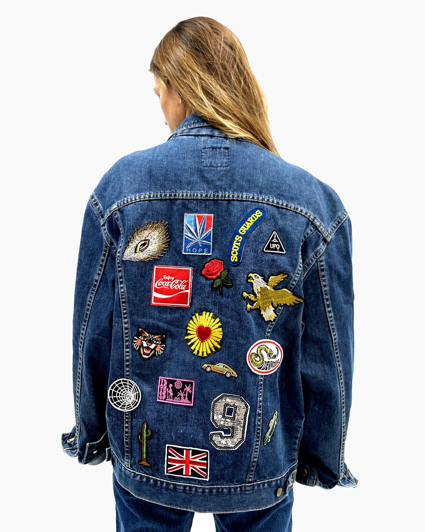 Blue Wash Reworked Denim Jacket